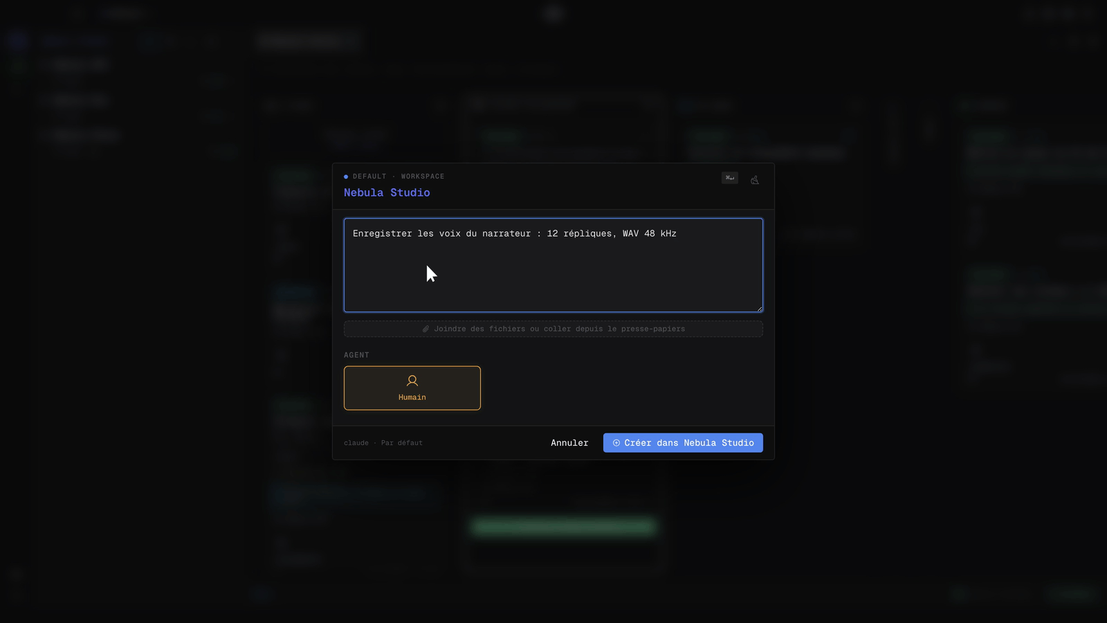 Création d’un ticket dans Singularity : la tâche, le projet et l’agent qui la prendra en charge